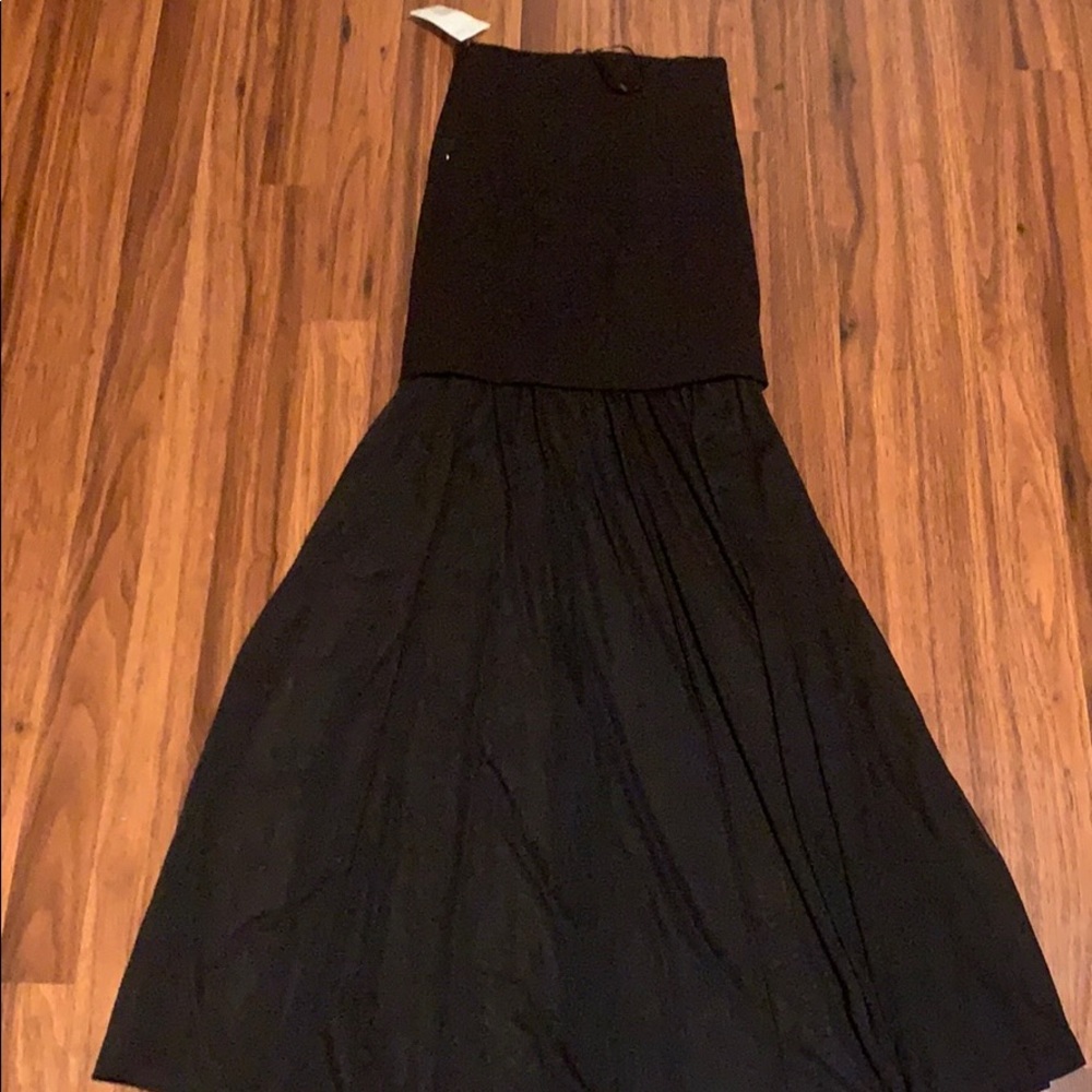 H&M pencil mesh panel maxi skirt